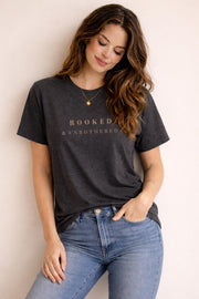 Booked and Unbothered Shirt, Bookish Aesthetic Tee, Cozy Reader Graphic T Shirt, Literary Fashion Top