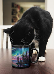 Magic Coffee Mug Northern Lights Mug Coffee Lover Gift Idea Heat Activated Mug