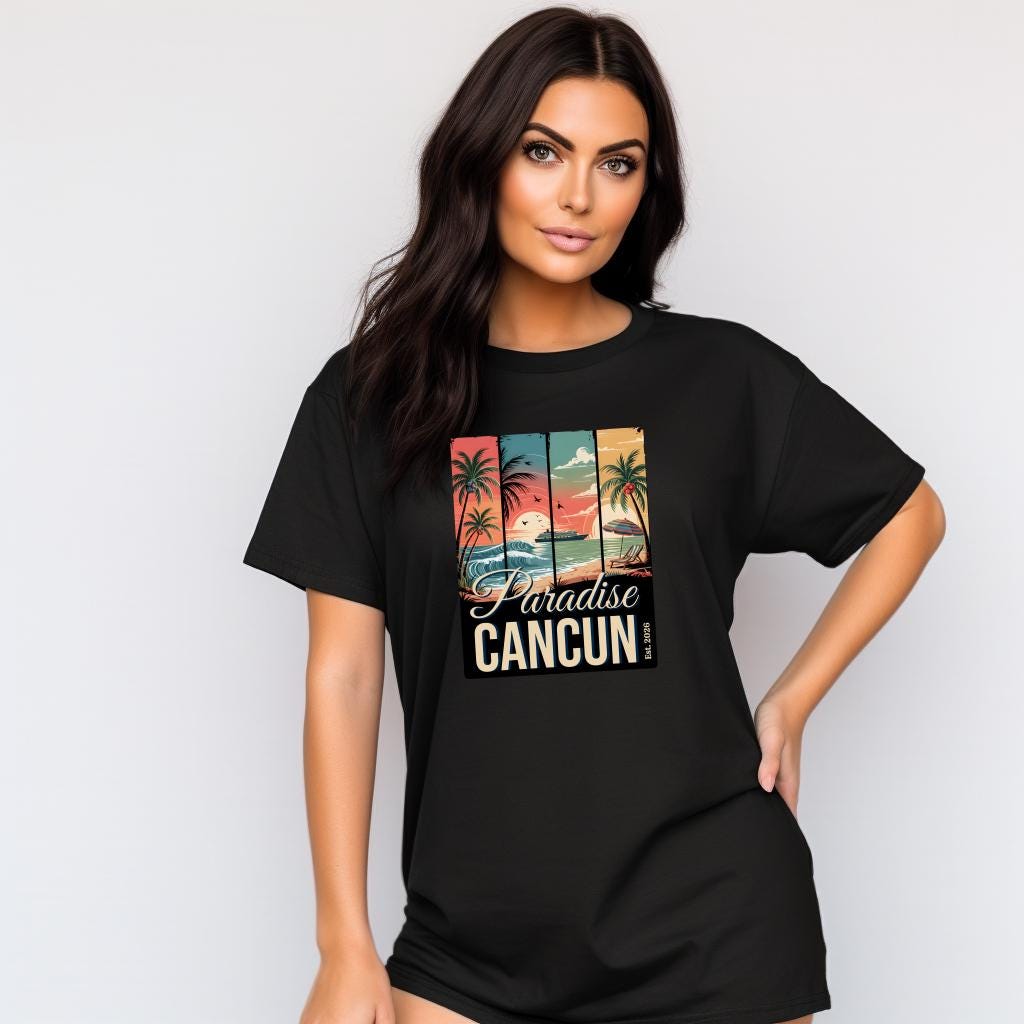 Personalized Paradise Destination Shirt | Custom Vacation Location Tee | Comfort Colors 1717 Tropical Beach T-Shirt