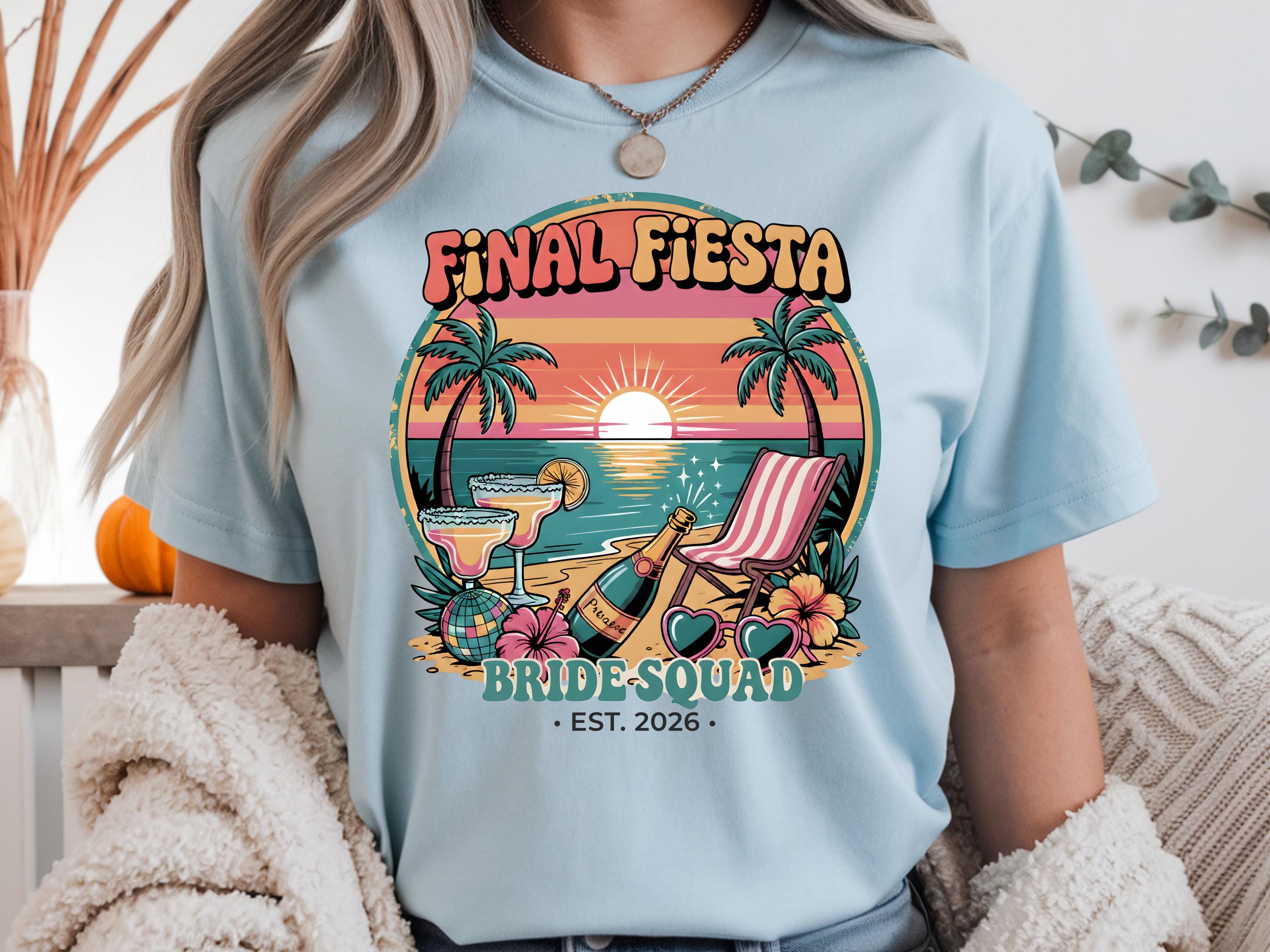 Mexico Bachelorette Shirt, Cancun Bride Squad Shirt, Final Fiesta Bach Party Tee, Tropical Hen Party Matching Shirts