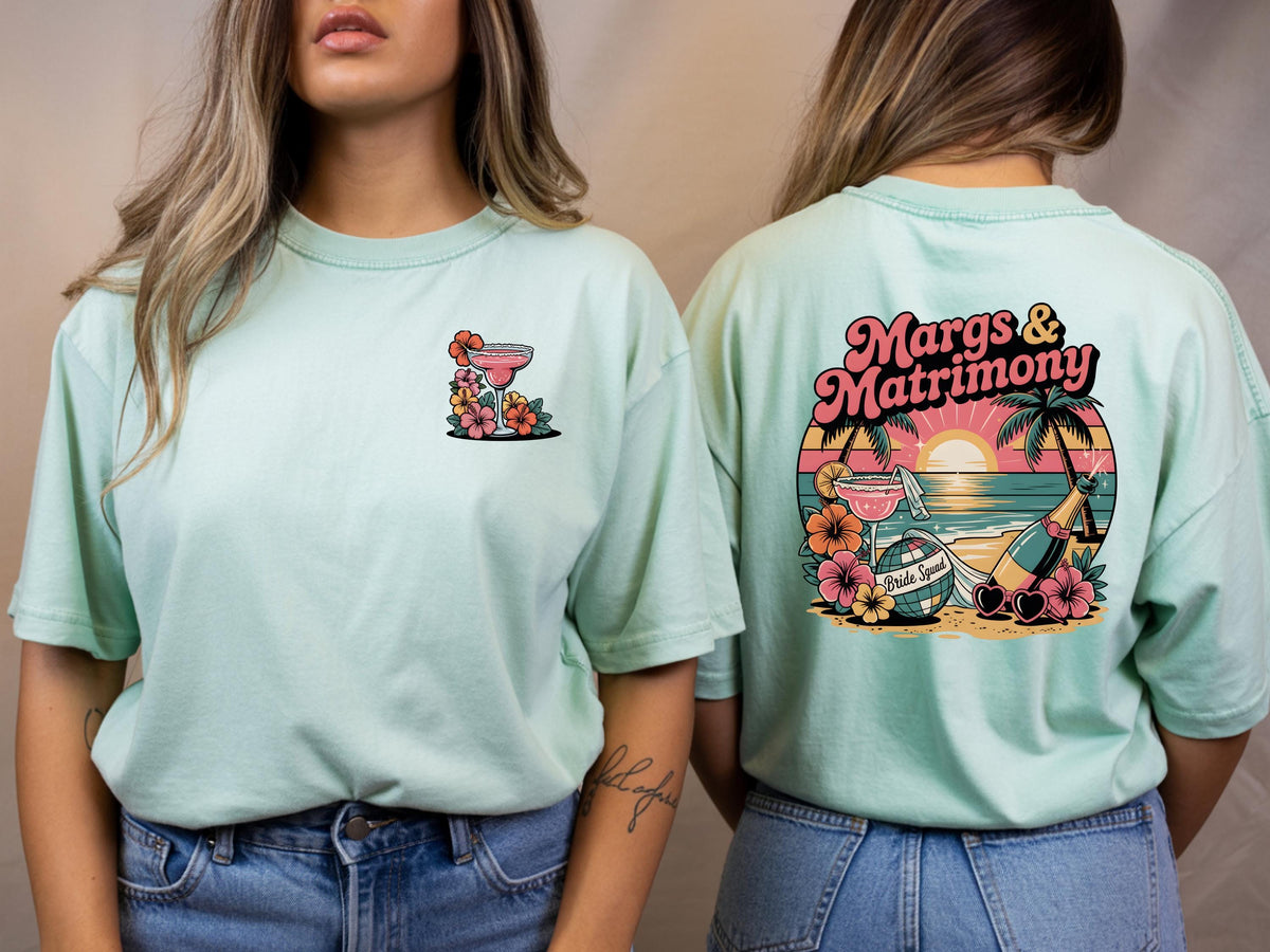 Mexico Bachelorette Party Shirt, Bride Squad Bach Tee, Final Fiesta Bridal Crew Shirt, Margs & Matrimony Cancun Trip Top