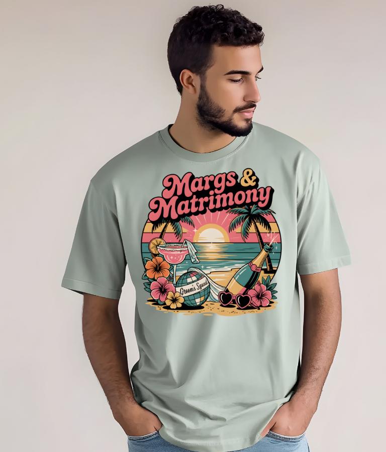 Margs & Matrimony Bachelorette Party T-Shirt, Bride Squad Mexico Tee