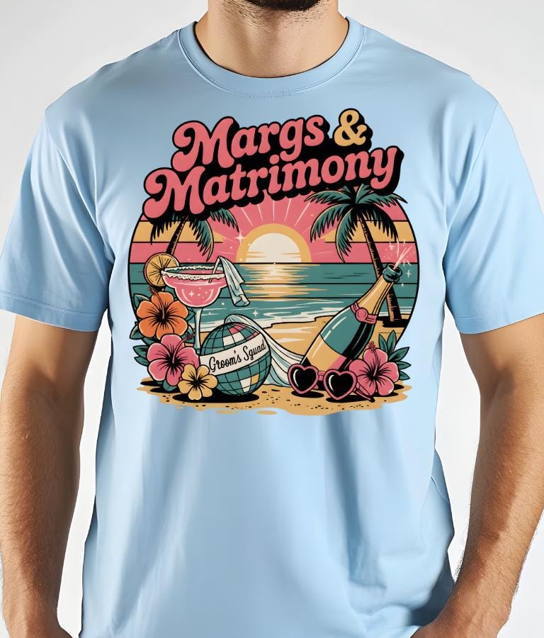 Margs & Matrimony Bachelorette Party Shirt, Bride Squad Mexico Bach Tee, Final Fiesta Bridal Crew T-Shirt