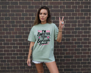 I’m Sweeter Than My Sarcasm Sounds Shirt, Comfort Colors 1717 Tee, Sassy Funny Graphic T-Shirt, Trendy Attitude Top for Women