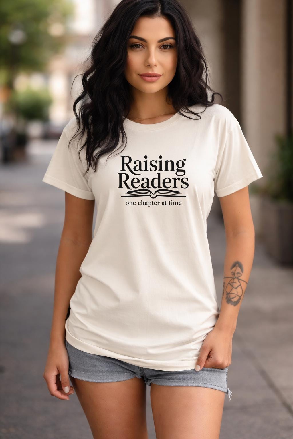 Raising Readers – One Chapter at a Time – Bookish Mom Shirt – Literary Mother’s Day Gift – Teacher Gift Tee