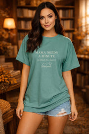 Mama Needs a Minute (To Finish This Chapter) – Bookish Mom Shirt – Cozy Literary Tee – Mother’s Day Reader Gift