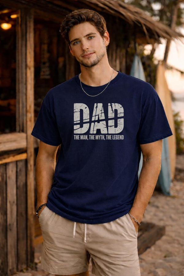 Dad The Man The Myth The Legend Shirt – Funny Father’s Day Tee – Gift for Dad – Classic Dad Graphic T-Shirt – Birthday Gift for Him