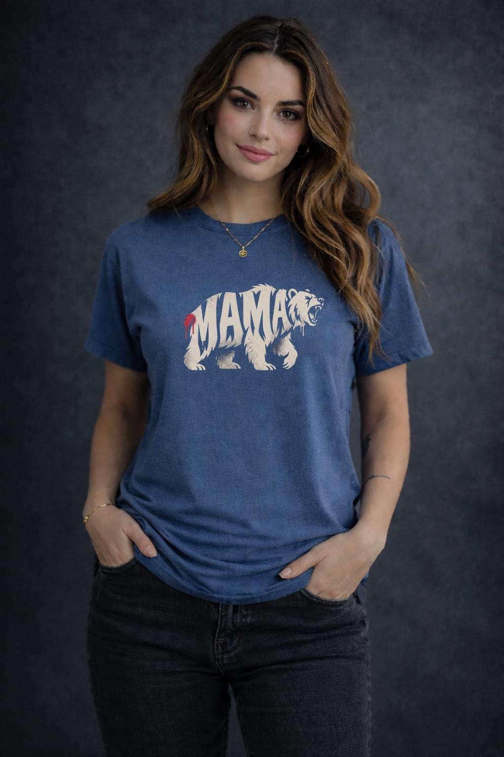 Mama Bear Shirt – Fierce Mom Graphic Tee – Strong Mom Shirt – Motherhood Statement Top – Trendy Mama T-Shirt Gift for Mom