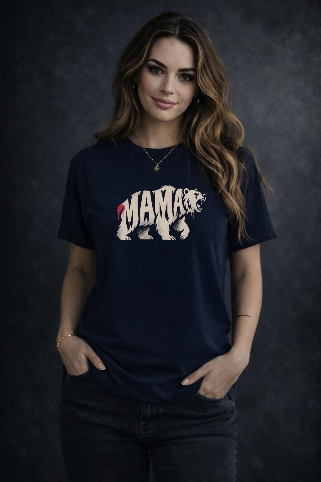 Mama Bear Shirt – Fierce Mom Graphic Tee – Strong Mom Shirt – Motherhood Statement Top – Trendy Mama T-Shirt Gift for Mom