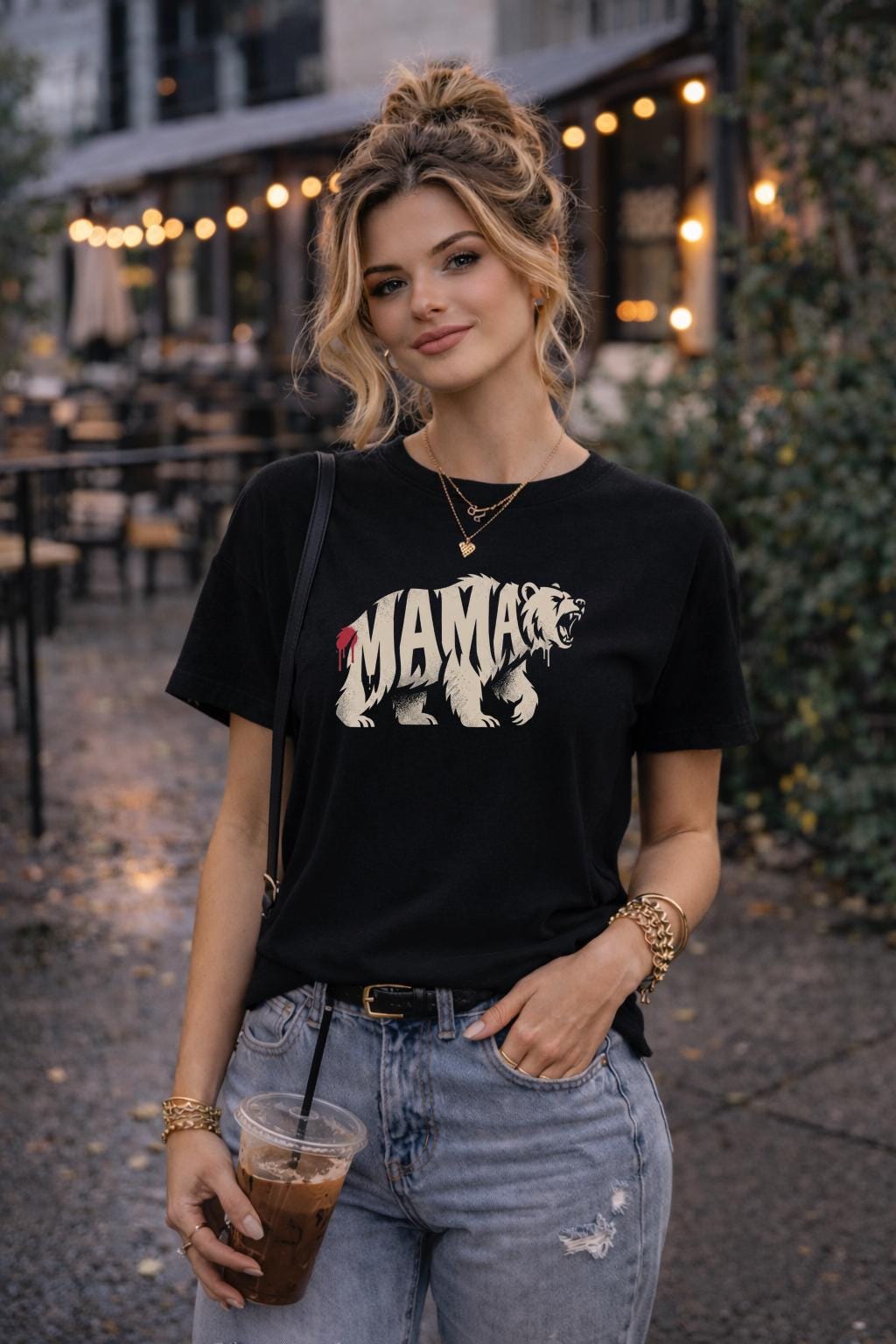 Mama Bear Shirt – Fierce Mom Graphic Tee – Strong Mom Shirt – Motherhood Statement Top – Trendy Mama T-Shirt Gift for Mom