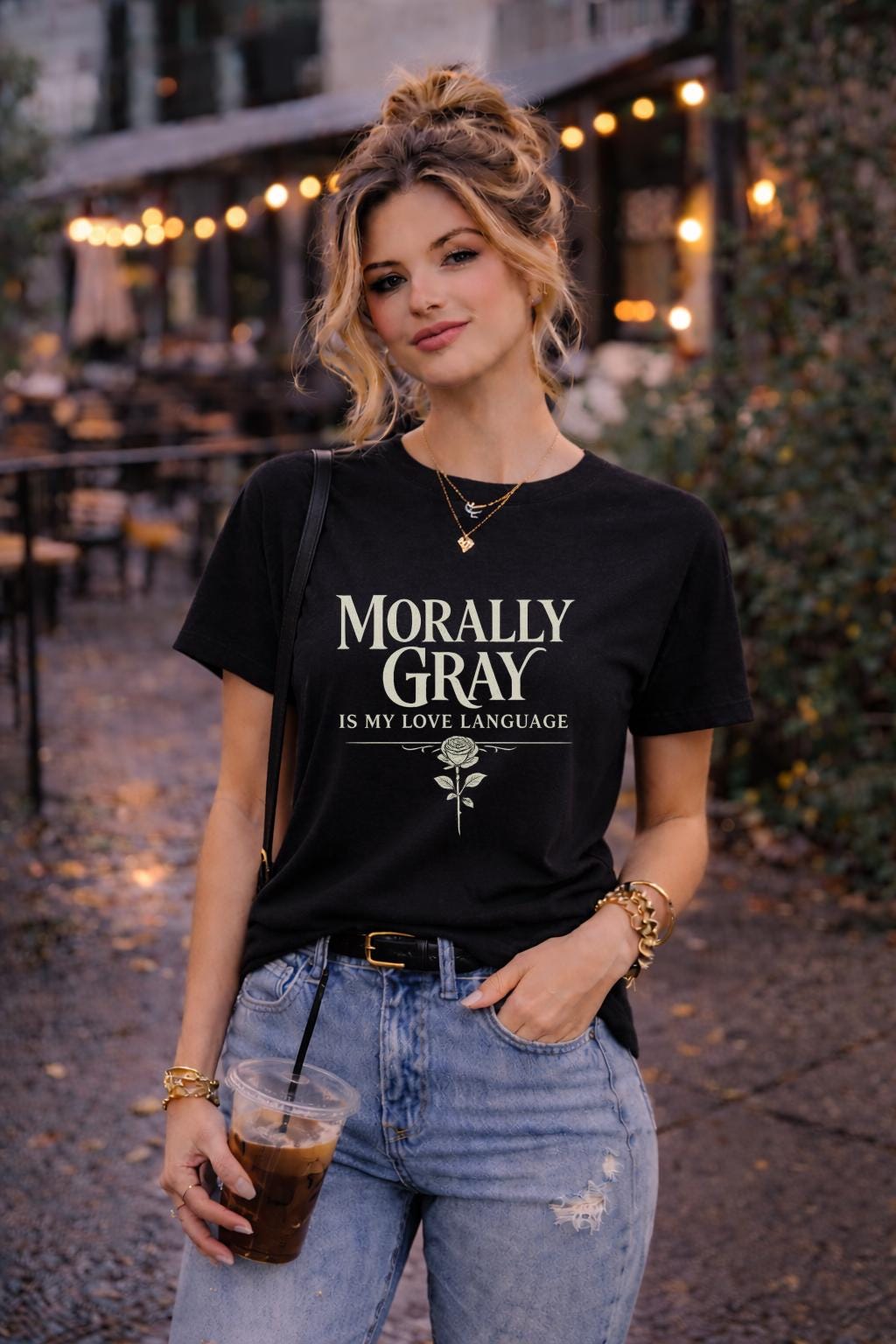 Morally Gray Is My Love Language Shirt, Dark Romance Reader Tee, Villain Lover Shirt, BookTok Romance Shirt, Gothic Book Lover Gift