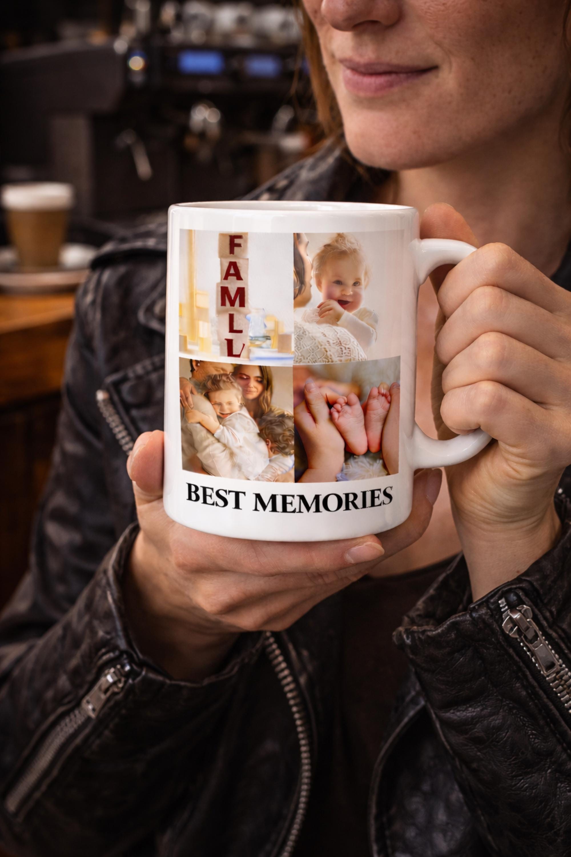 Custom Photo Collage Mug, Personalized Picture Coffee Mug, Family Photo Mug, Upload Your Photos Mug, Memory Mug Gift, Custom Picture Mug,Cer