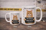 Custom Pet Mugshot Mug, Funny Pet Photo Mug, Personalized Dog or Cat Mug, Pet Crime Mug, Upload Pet Picture Mug, Funny Pet Gift, Ceramic Mug