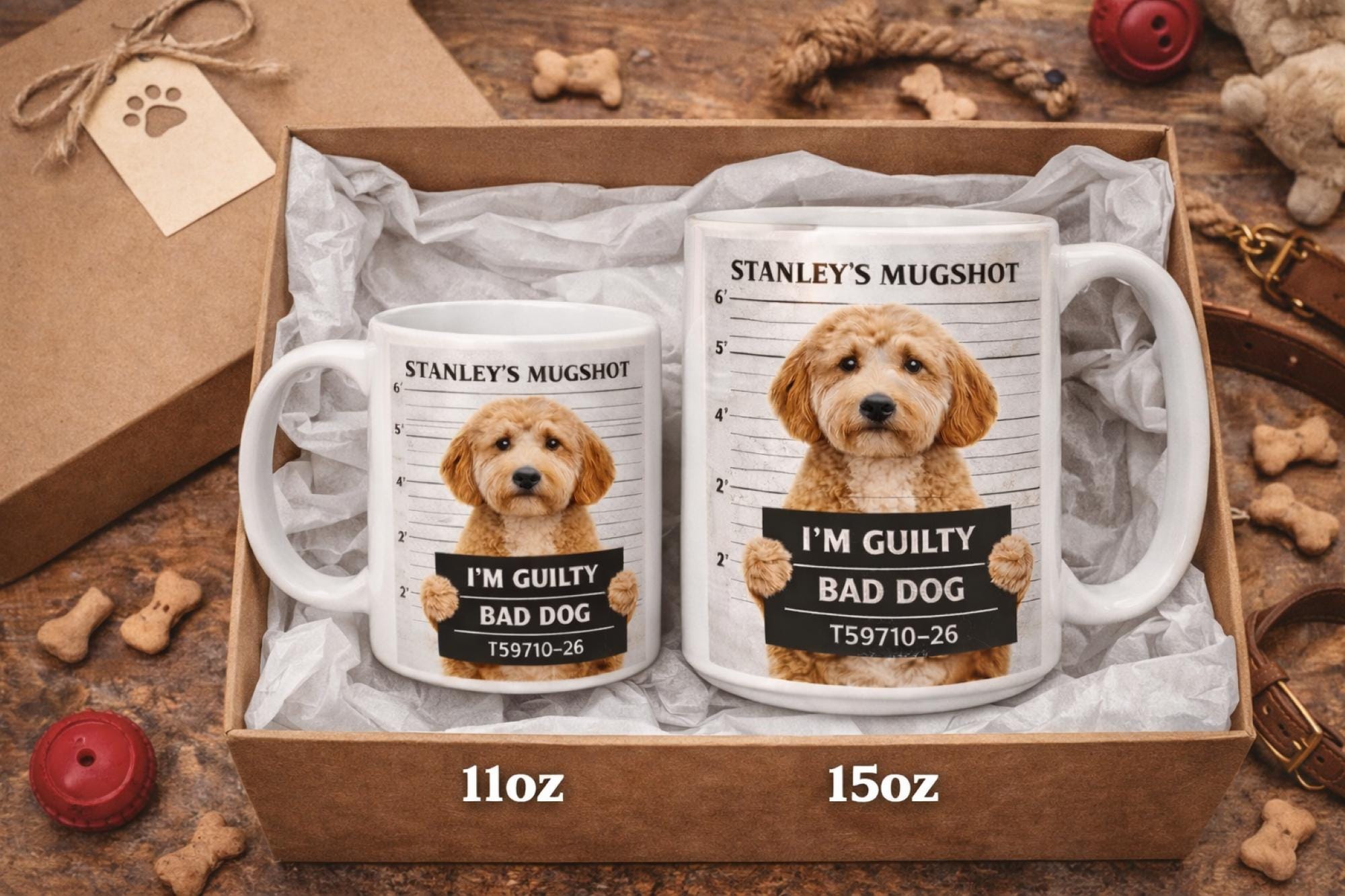 Custom Pet Mugshot Mug, Funny Pet Photo Mug, Personalized Dog or Cat Mug, Pet Crime Mug, Upload Pet Picture Mug, Funny Pet Gift, Ceramic Mug