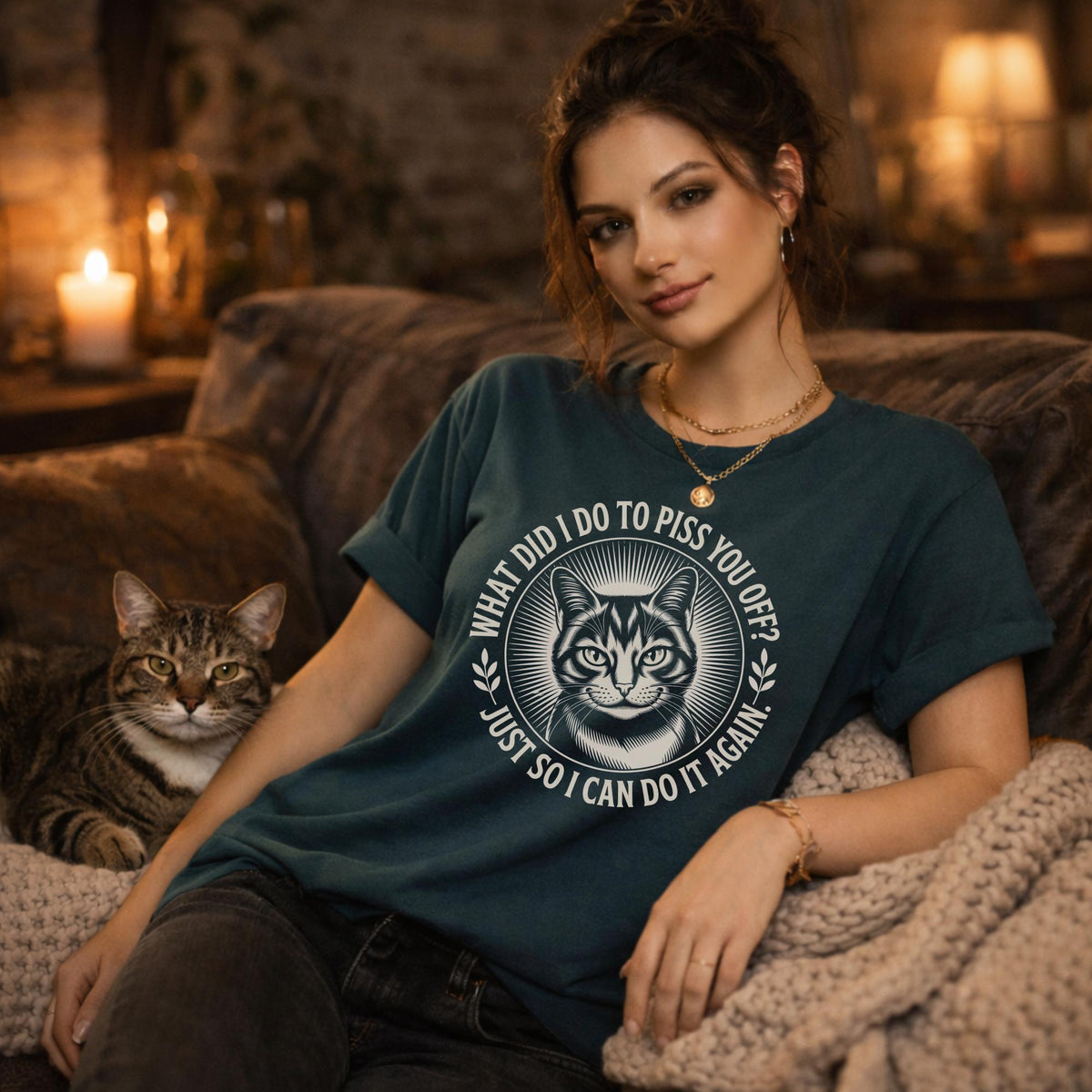 Funny Cat Shirt, Sarcastic Cat Lover Tee, What Did I Do To Piss You Off, Cat Humor Shirt, Rude Cat Tee, Cat Mom Gift, Humor T Shirt