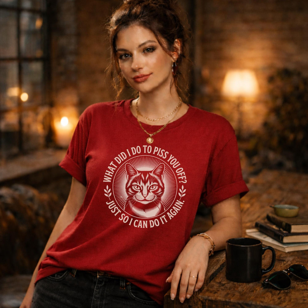 Funny Cat Shirt, Sarcastic Cat Lover Tee, What Did I Do To Piss You Off, Cat Humor Shirt, Rude Cat Tee, Cat Mom Gift, Humor T Shirt