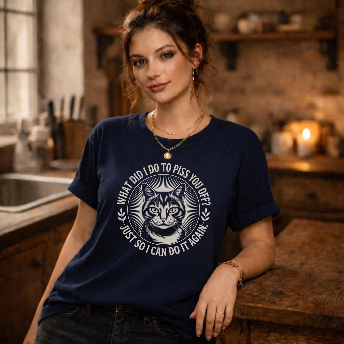 Funny Cat Shirt, Sarcastic Cat Lover Tee, What Did I Do To Piss You Off, Cat Humor Shirt, Rude Cat Tee, Cat Mom Gift, Humor T Shirt