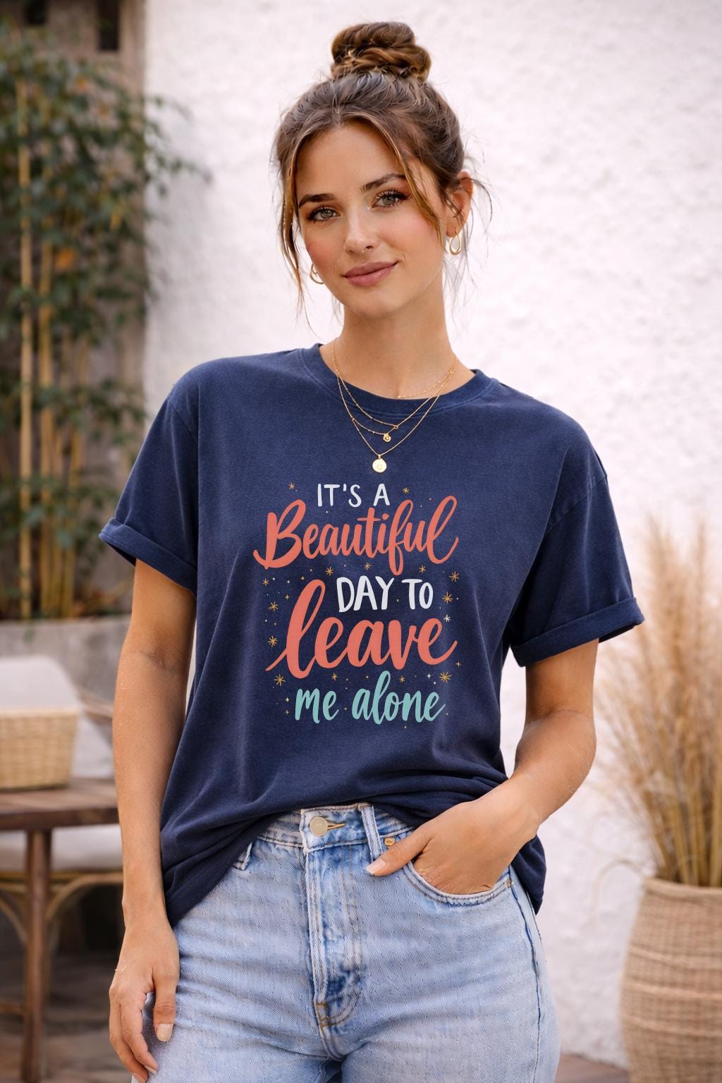 It’s A Beautiful Day To Leave Me Alone Shirt, Introvert Core Tee, Anti Social Aesthetic, Funny Gen Z Graphic, Comfort Colors 1717