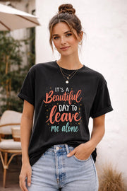 It’s A Beautiful Day To Leave Me Alone Shirt, Introvert Core Tee, Anti Social Aesthetic, Funny Gen Z Graphic, Comfort Colors 1717