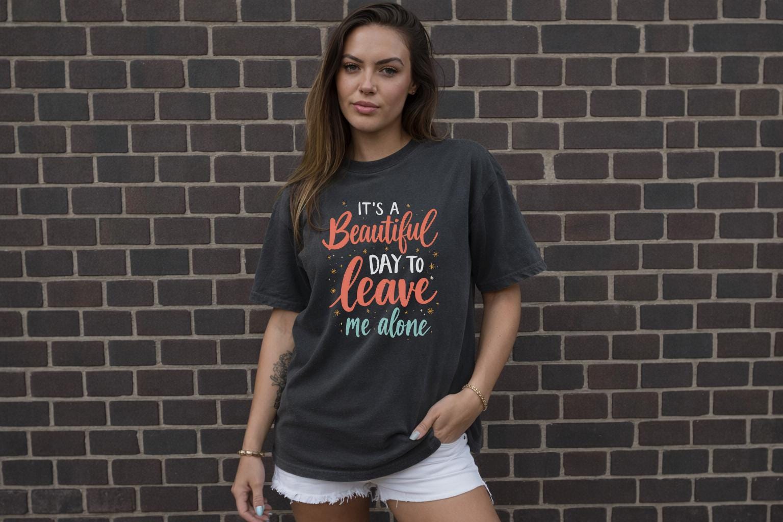 It’s A Beautiful Day To Leave Me Alone Shirt, Introvert Core Tee, Anti Social Aesthetic, Funny Gen Z Graphic, Comfort Colors 1717