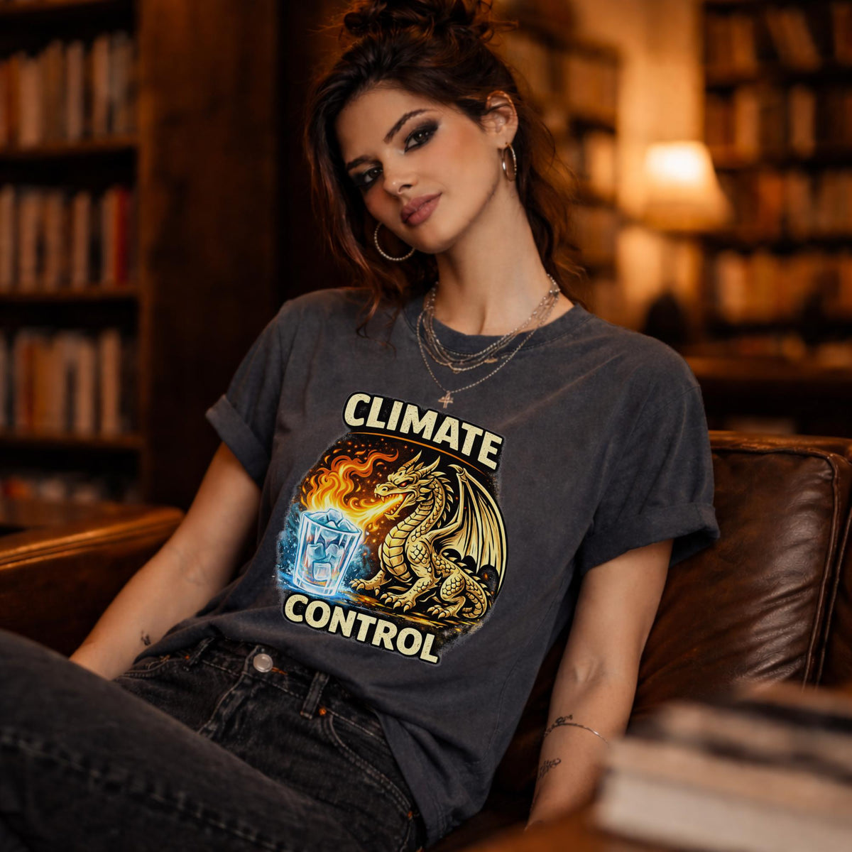 Climate Control Dragon Shirt, Funny Protest Tee, Dragon Graphic Shirt, Social Justice Shirt, Activist Humor Tee, Fantasy Dragon Shirt