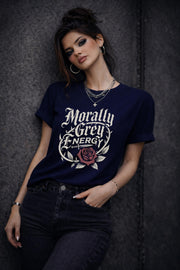 Morally Grey Energy Shirt, Dark Romance Shirt, Gothic Romance Tee, Booktok Reader Shirt, Dark Feminine Aesthetic Shirt, Romance Reader Gift