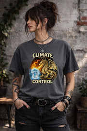 Climate Control Dragon Shirt, Funny Protest Tee, Dragon Graphic Shirt, Social Justice Shirt, Activist Humor Tee, Fantasy Dragon Shirt