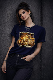 Introvert Mode Activated Shirt, Cozy Dragon Shirt, Introvert Shirt, Emotional Support Dragon Tee, Fantasy Dragon Shirt, Book Lover Gift