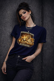 Introvert Mode Activated Shirt, Cozy Dragon Shirt, Introvert Shirt, Emotional Support Dragon Tee, Fantasy Dragon Shirt, Book Lover Gift