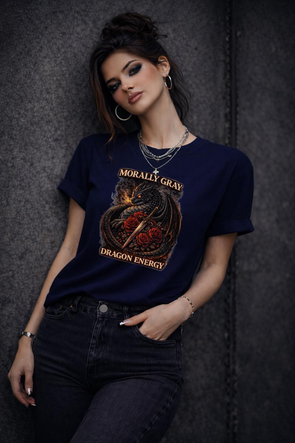 Morally Gray Dragon Energy Shirt, Dark Romance Dragon Tee, Fantasy Dragon Shirt, Booktok Reader Shirt, Dragon Lover Gift