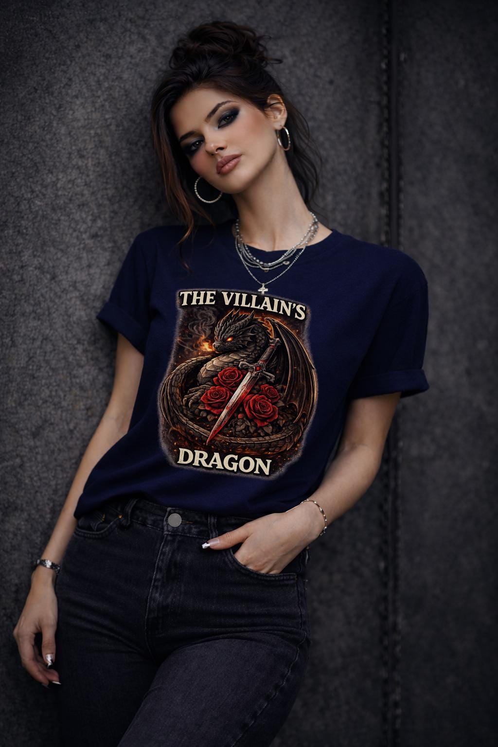 The Villain's Dragon Shirt, Dark Fantasy Dragon Tee, Villain Energy Shirt, Fantasy Dragon Shirt, Booktok Reader Tee, Dragon Lover Gift