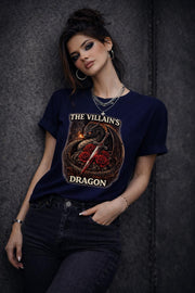 The Villain's Dragon Shirt, Dark Fantasy Dragon Tee, Villain Energy Shirt, Fantasy Dragon Shirt, Booktok Reader Tee, Dragon Lover Gift