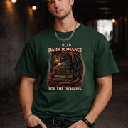I Read Dark Romance For The Dragons Shirt, Dark Romance Reader Tee, Dragon Reader Shirt, Booktok Reader Tee, Fantasy Romance Shirt