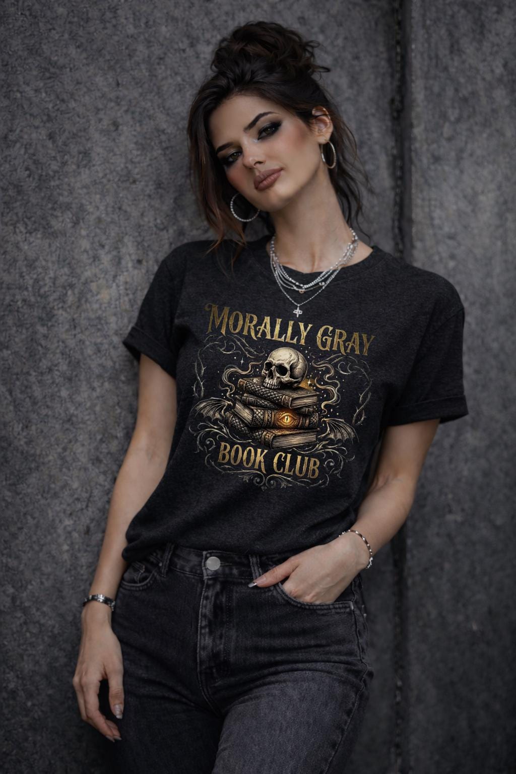 Morally Gray Book Club Shirt, Dark Romance Reader Tee, BookTok Fantasy Shirt, Villain Lover Tee, Gothic Book Lover Shirt, Fantasy Reader Gif