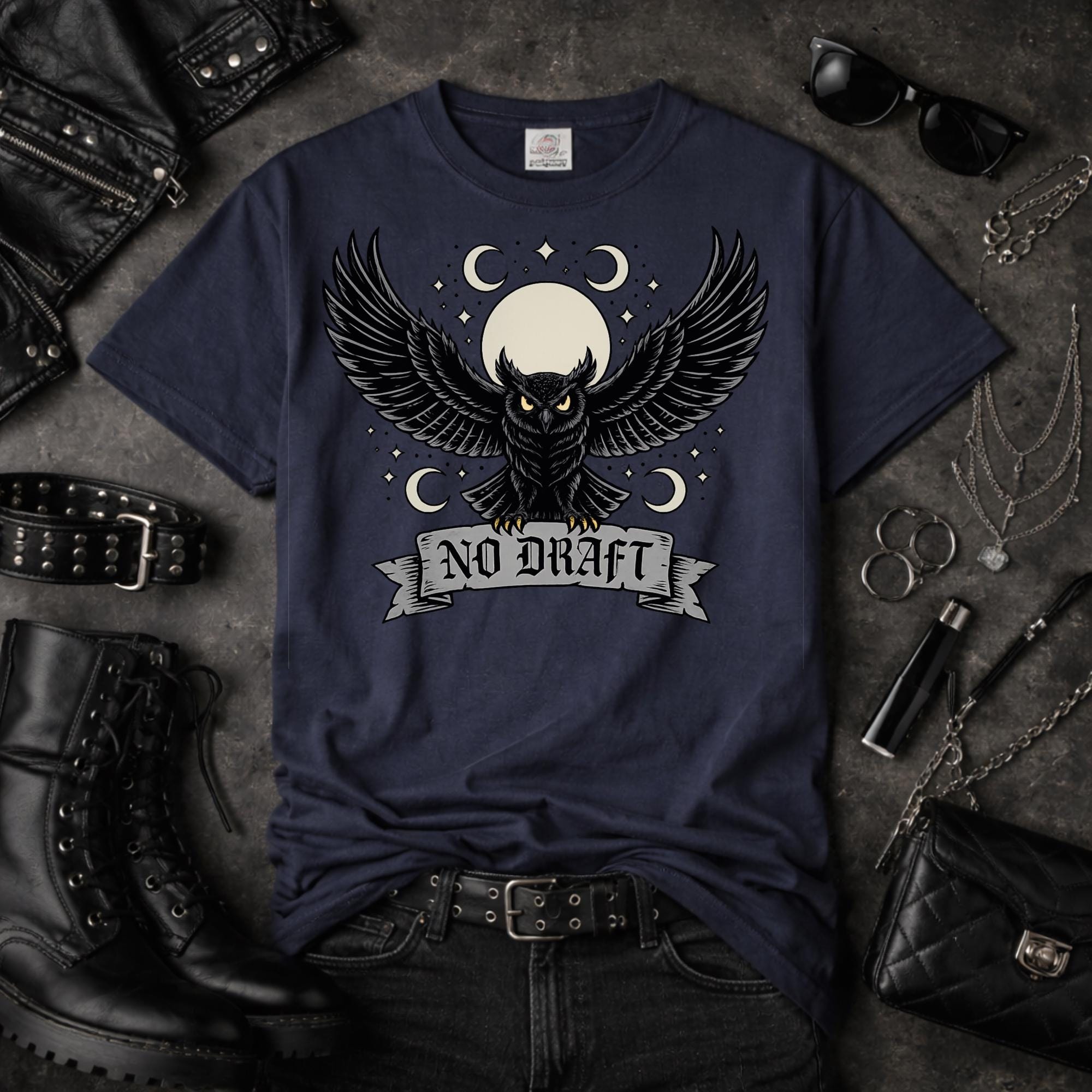 No Draft Owl Shirt, Anti Draft Protest Tee, Freedom Statement Shirt, Political Graphic Tee, Civil Liberty Shirt, Patriotic Freedom Apparel