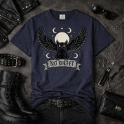 No Draft Owl Shirt, Anti Draft Protest Tee, Freedom Statement Shirt, Political Graphic Tee, Civil Liberty Shirt, Patriotic Freedom Apparel