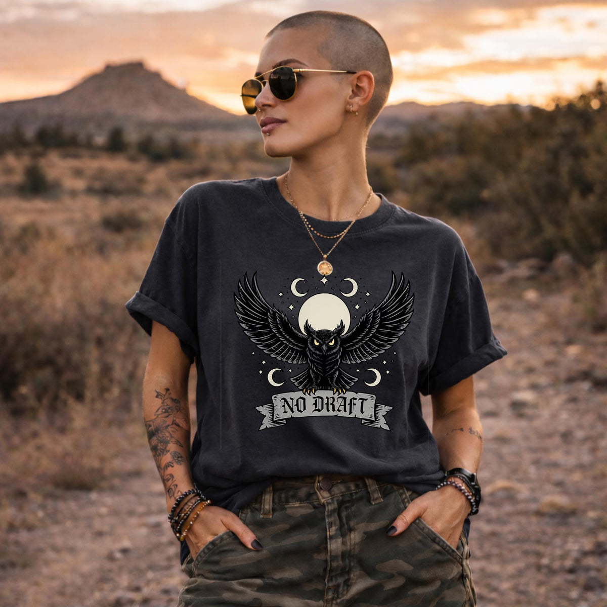 No Draft Owl Shirt, Anti Draft Protest Tee, Freedom Statement Shirt, Political Graphic Tee, Civil Liberty Shirt, Patriotic Freedom Apparel