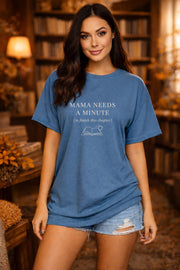 Mama Needs a Minute (To Finish This Chapter) – Bookish Mom Shirt – Cozy Literary Tee – Mother’s Day Reader Gift