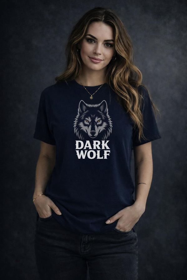 Dark Wolf Shirt – Gothic Wolf Graphic Tee – Fierce Wolf Head Shirt – Edgy Aesthetic Top – Wolf Lover Gift for Her