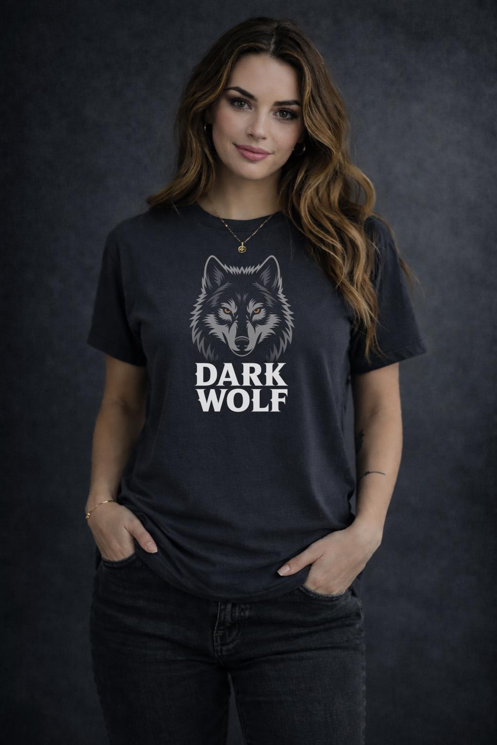 Dark Wolf Shirt – Gothic Wolf Graphic Tee – Fierce Wolf Head Shirt – Edgy Aesthetic Top – Wolf Lover Gift for Her