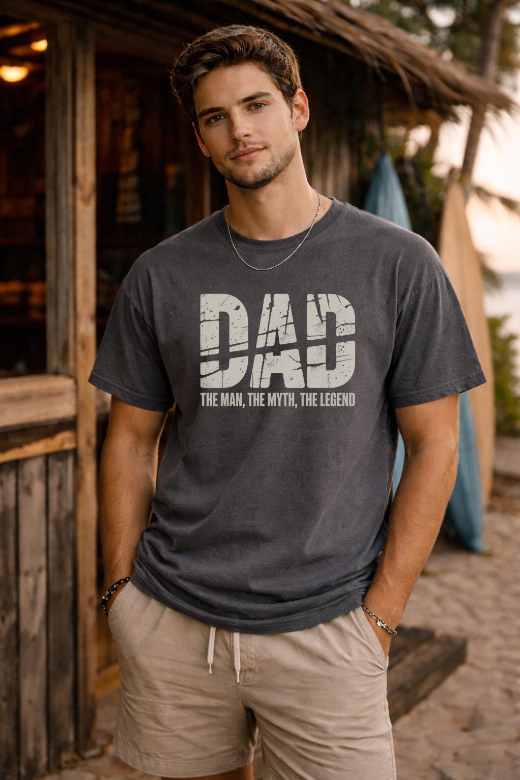 Dad The Man The Myth The Legend Shirt – Funny Father’s Day Tee – Gift for Dad – Classic Dad Graphic T-Shirt – Birthday Gift for Him