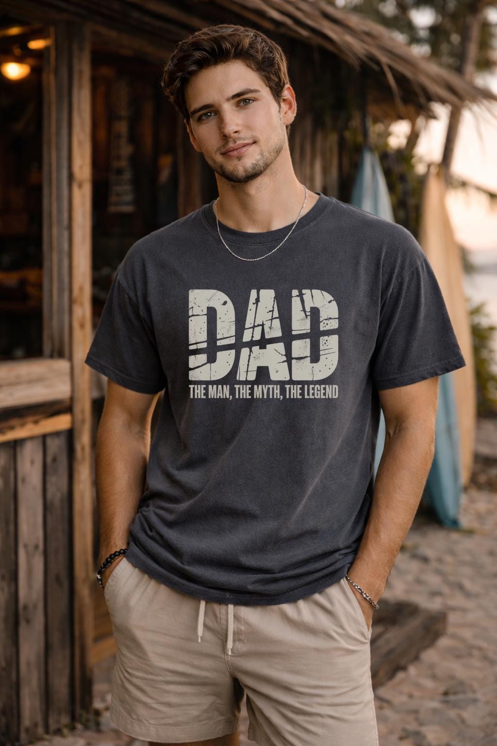 Dad The Man The Myth The Legend Shirt – Funny Father’s Day Tee – Gift for Dad – Classic Dad Graphic T-Shirt – Birthday Gift for Him