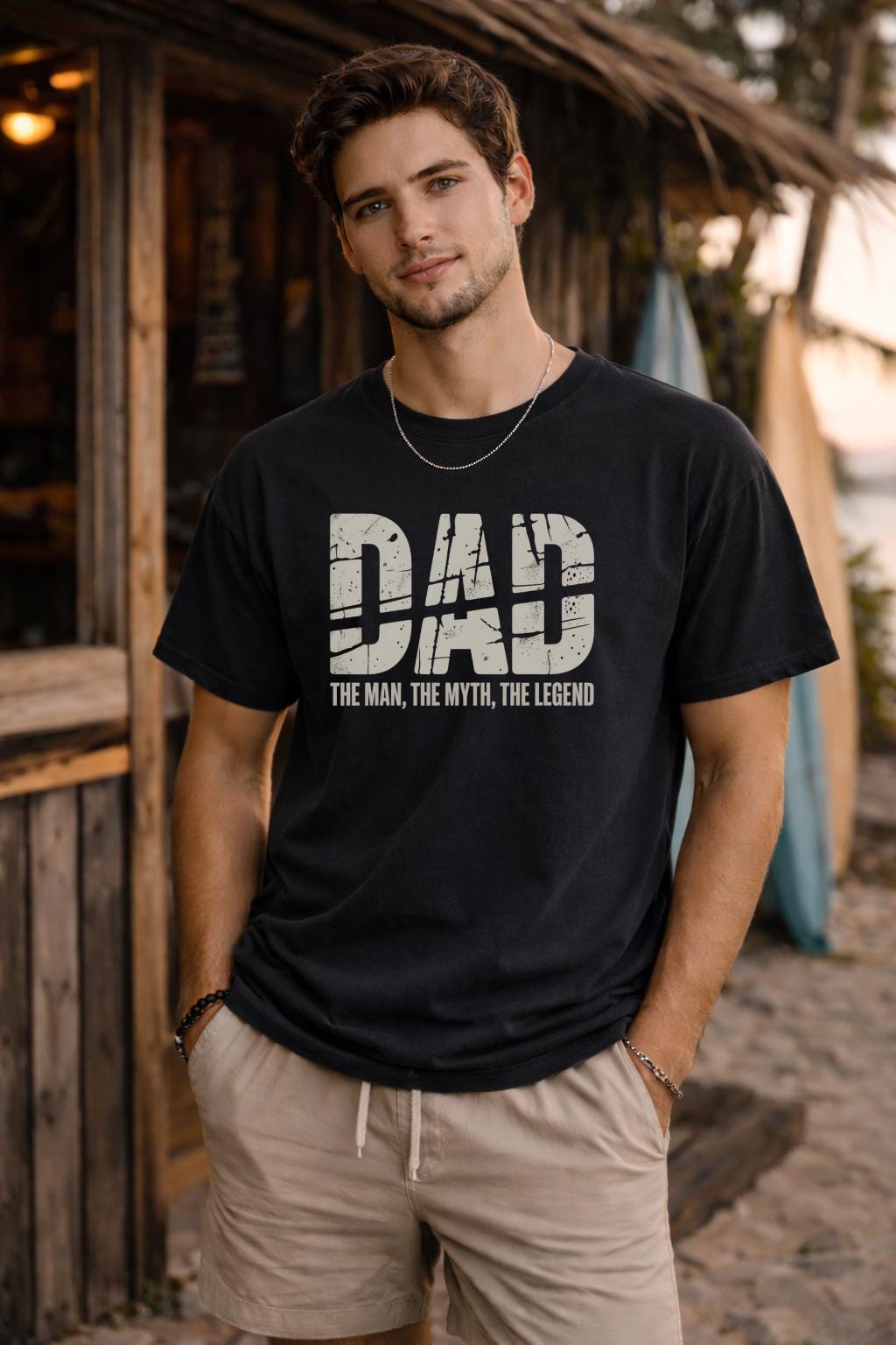 Dad The Man The Myth The Legend Shirt – Funny Father’s Day Tee – Gift for Dad – Classic Dad Graphic T-Shirt – Birthday Gift for Him