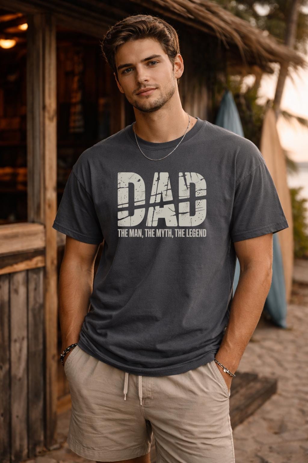 Dad The Man The Myth The Legend Shirt – Funny Father’s Day Tee – Gift for Dad – Classic Dad Graphic T-Shirt – Birthday Gift for Him