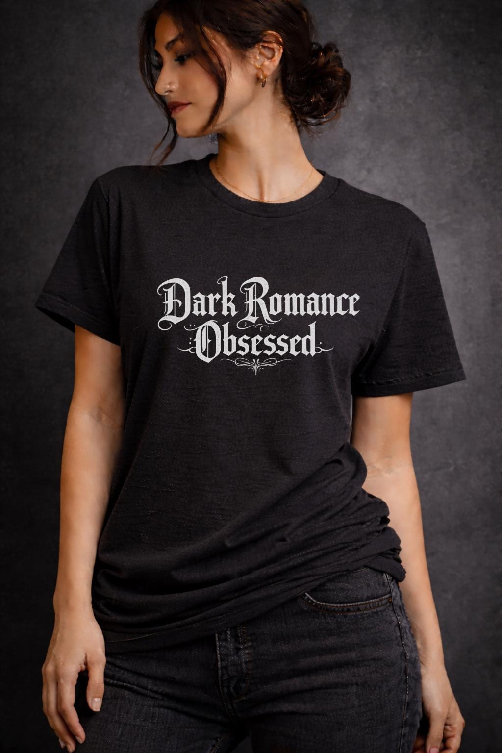 Dark Romance Obsessed Shirt, BookTok Reader Tee, Gothic Romance Book Shirt, Dark Academia Reader Gift, Book Lover Bella Canvas Tee