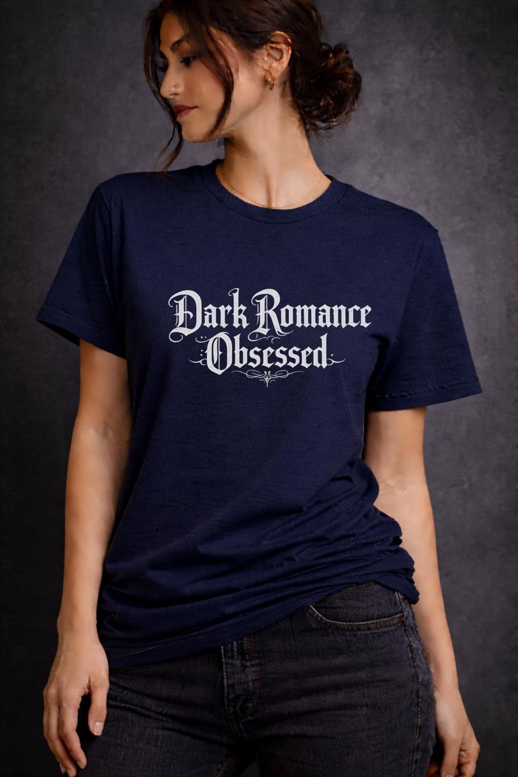 Dark Romance Obsessed Shirt, BookTok Reader Tee, Gothic Romance Book Shirt, Dark Academia Reader Gift, Book Lover Bella Canvas Tee