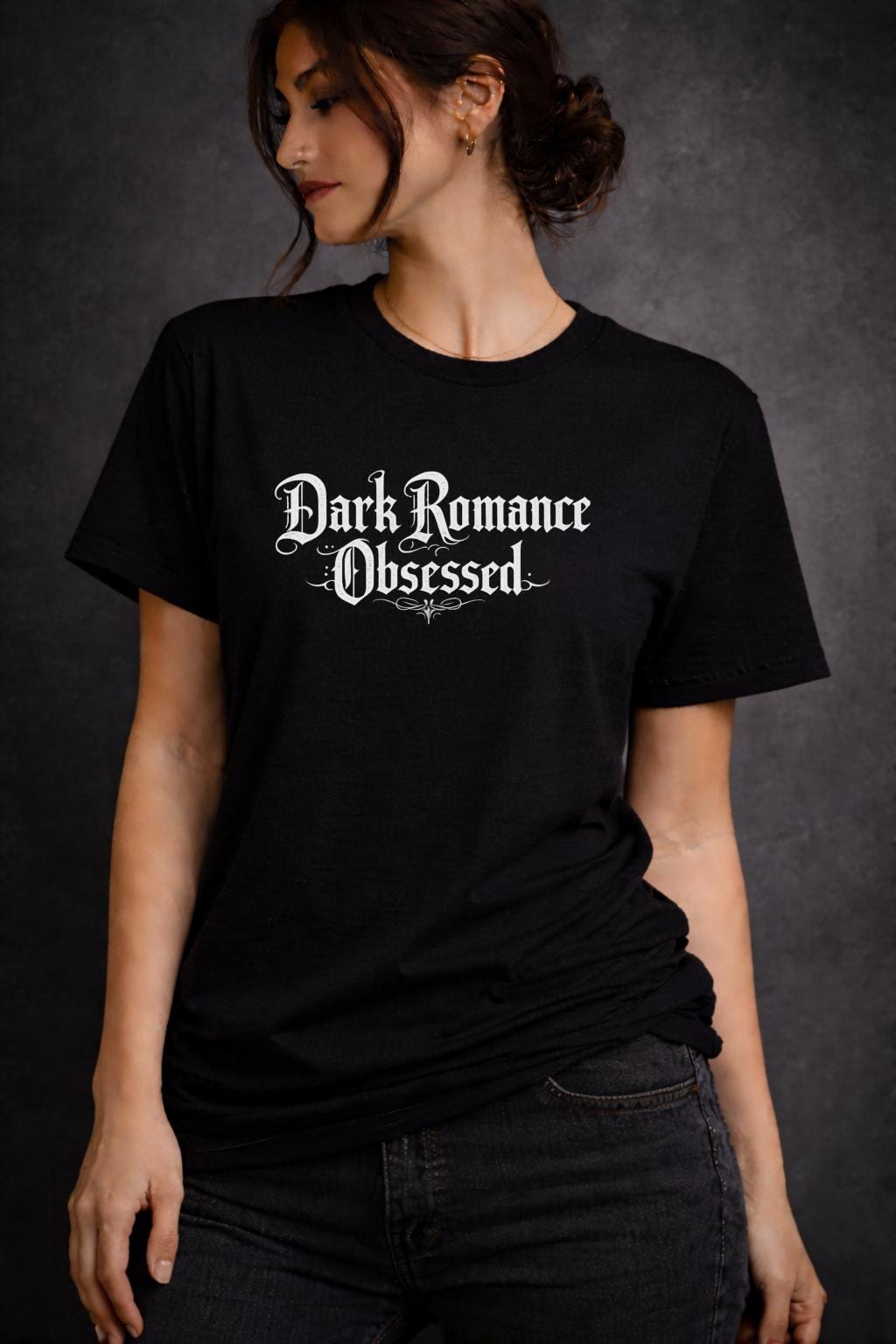 Dark Romance Obsessed Shirt, BookTok Reader Tee, Gothic Romance Book Shirt, Dark Academia Reader Gift, Book Lover Bella Canvas Tee