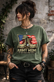 Army Mom Dad Shirt, Military Family Combat Boots Tee
