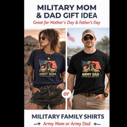 Army Mom Dad Shirt, Military Family Combat Boots Tee
