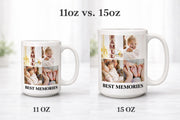 Custom Photo Collage Mug, Personalized Picture Coffee Mug, Family Photo Mug, Upload Your Photos Mug, Memory Mug Gift, Custom Picture Mug,Cer